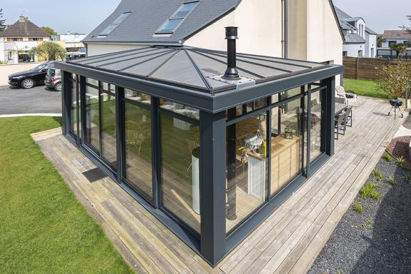 Véranda aluminium AKENA - Vue de dessus