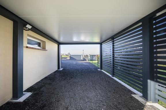 Akena Carport - Protection voiture - Toit plat