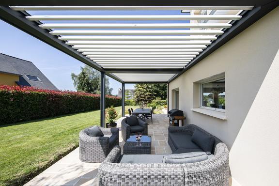 Akena Pergola - Bioclimatique double module - Lames motorisées