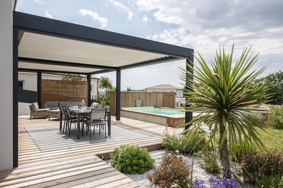 Akena Pergola - Maison - Sur terrasse bois