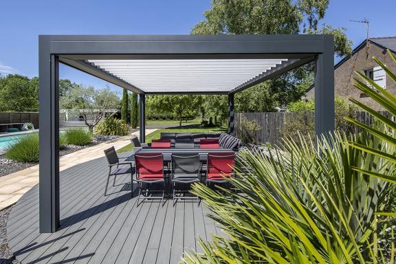 Akena Pergola - Multi-option Bioclimatique - Inclinaison lames orientables