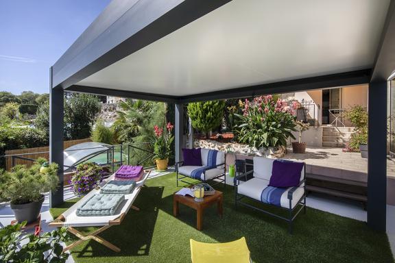 Akena Pergola - Toit plat - Sur mesure
