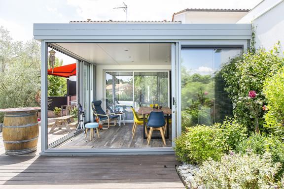Akena Véranda - Extension aluminium gris