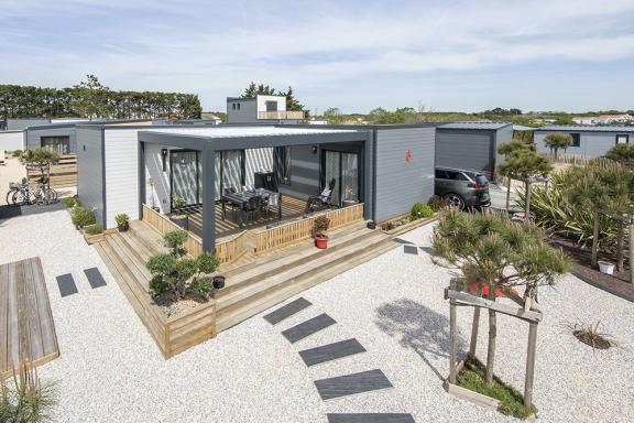 Akena Pergola - Bioclimatique adossée - Gris aluminium