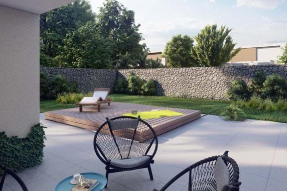 terrasse mobile pooldeck pour protéger de sa piscine