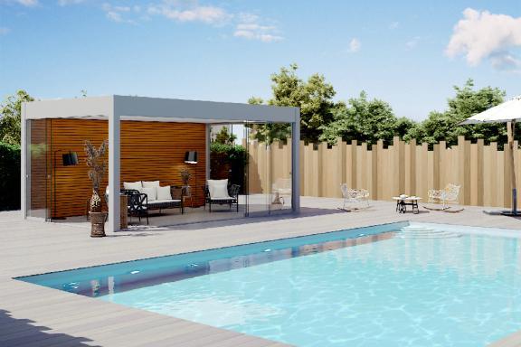 Akena Pool house - Sans box - Salon couvert