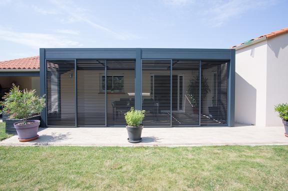 Akena Pergola - Toit ouvert - Brise-vue orientables