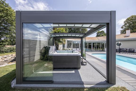 Akena Pergola - Coulissants de verre - Aménager son extérieur