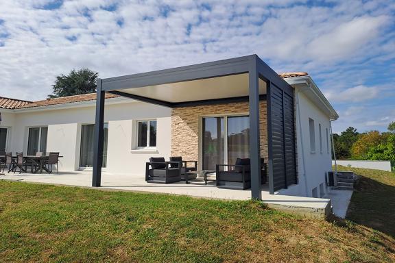 Pergola à toit plat par Akena en photo