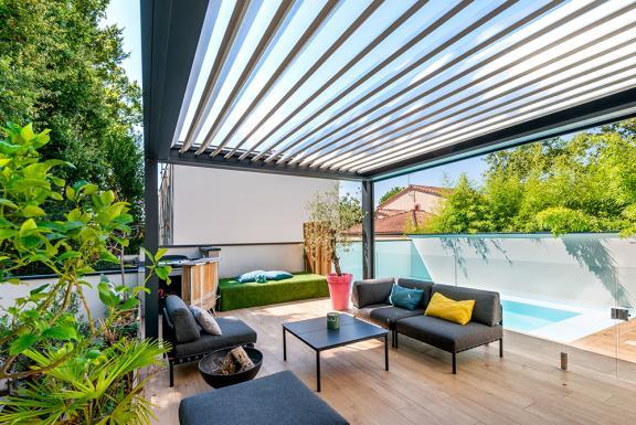 Akena Pergola - Bioclimatique - Salon extérieur