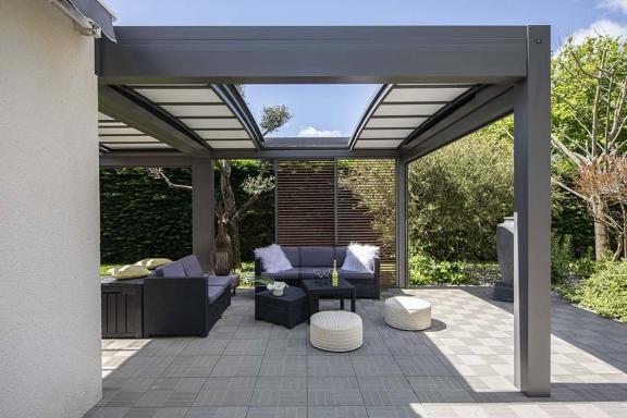 Akena - Pergola Air Bioclimatique - Toit ouvert