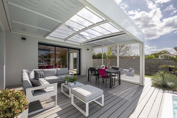 Akena - Pergola Air Bioclimatique - Salon de jardin