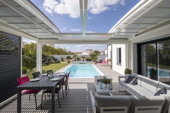 Akena - Pergola Air Bioclimatique - Vue sur le ciel