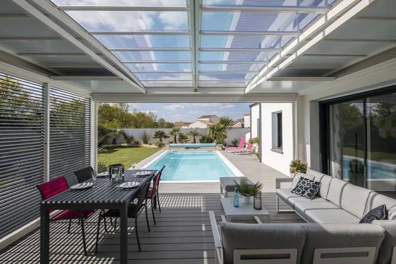 Akena - Pergola Air Bioclimatique - Toiture fermée