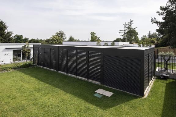 AKENA - Carport aluminium pour 4 voitures