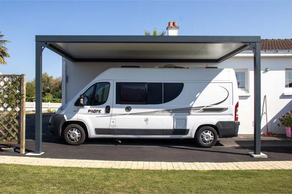 AKENA – Carport à toit plat pour camping-car