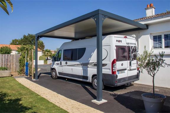AKENA – Carport à toit plat pour camping-car