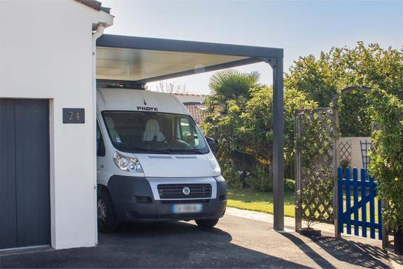 AKENA – Carport à toit plat pour camping-car