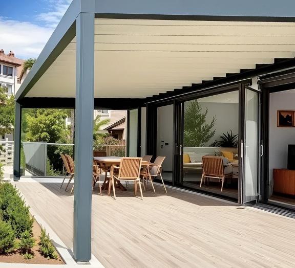 Pergola à toile retractable