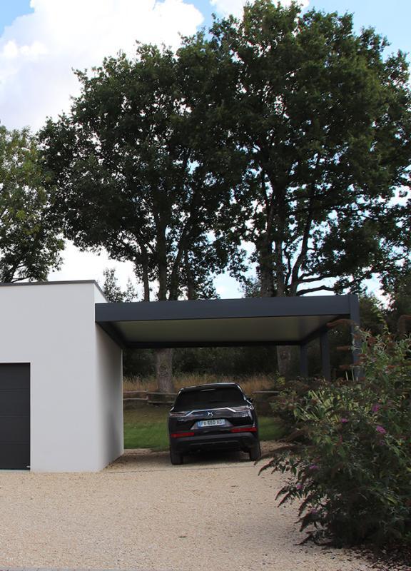 Akena Carport - Aluminium gris