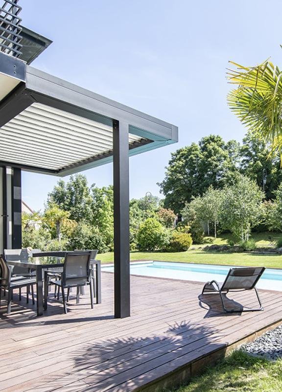 Akena Pergola - Sur mesure - Alu noir