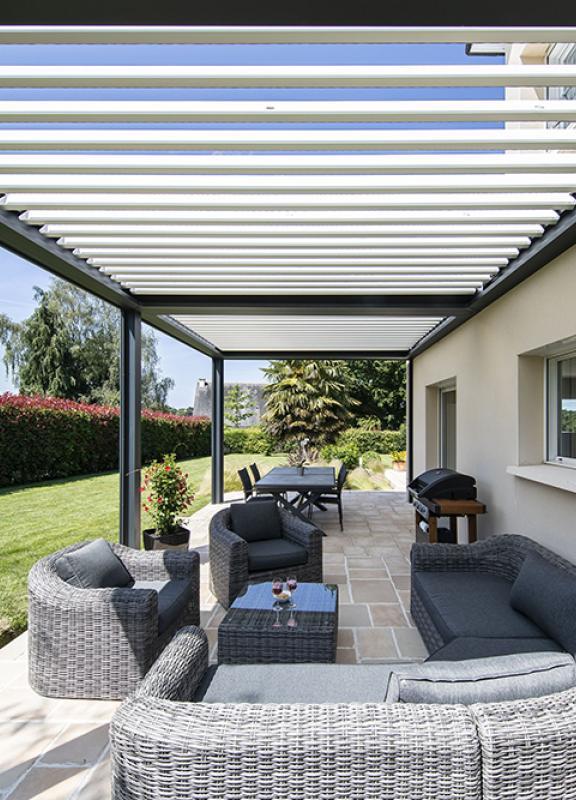 Akena Pergola - Bioclimatique double module - Lames motorisées