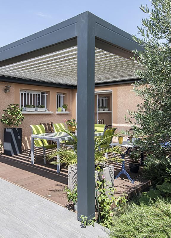 Akena Pergola - Bio plus - Alu gris