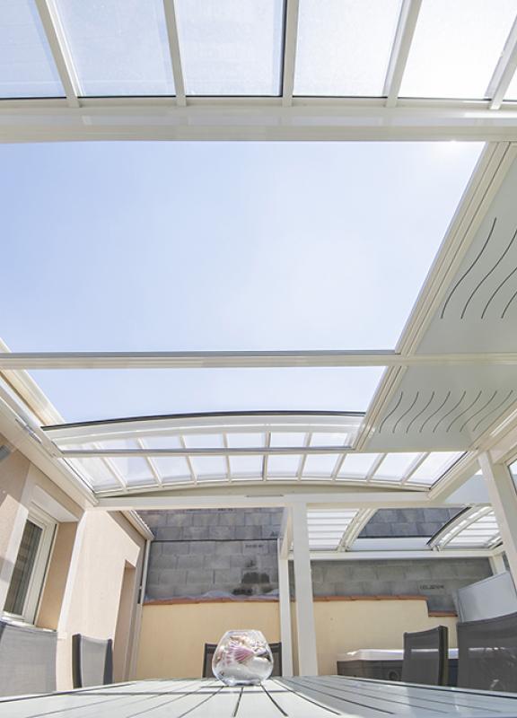 Akena Pergola - Double - Toit ouvert vitré