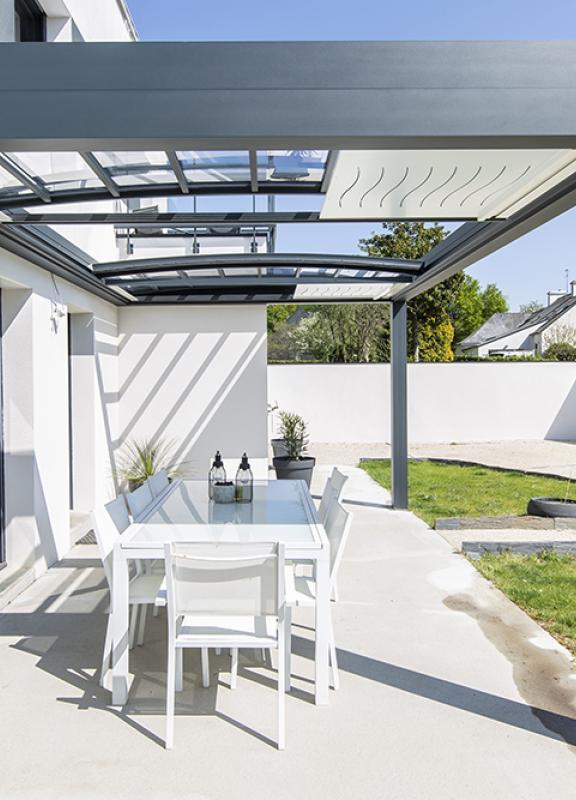 Akena Pergola - Gris aluminium