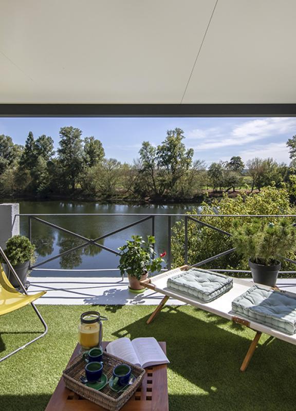 Akena Pergola - Toit plat - Vue Dordogne