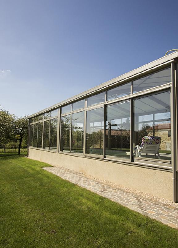 Akena Véranda - Dune piscine - Façade vitrée