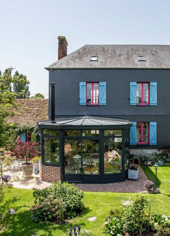 Akena Véranda - Aluminium gris - Normandie