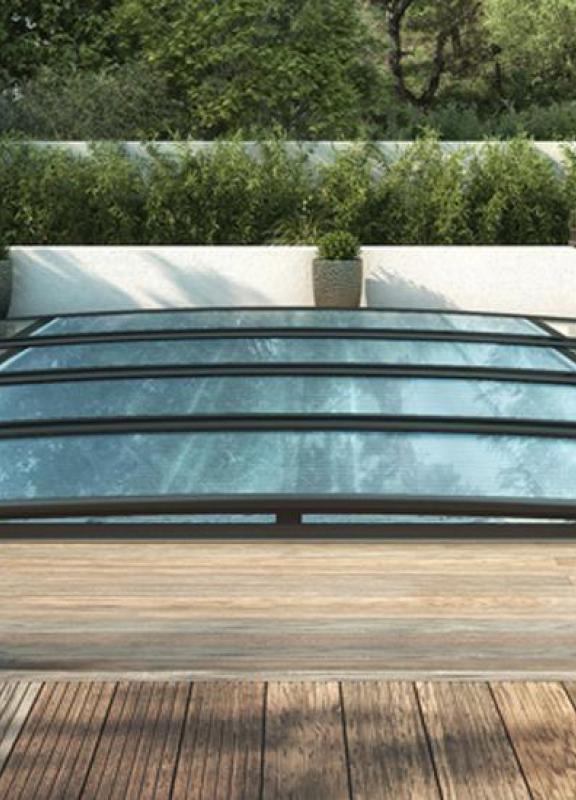 abri de piscine néosmart télescopique