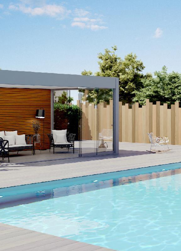 Akena Pool house - Sans box - Salon couvert