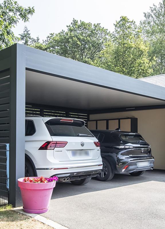 Carport Akena avec 2 voitures