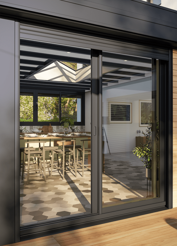 Akena - Extension maison cuisine toit plat - Cuisine ouverte