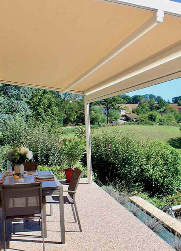 Pergola à toile enroulable
