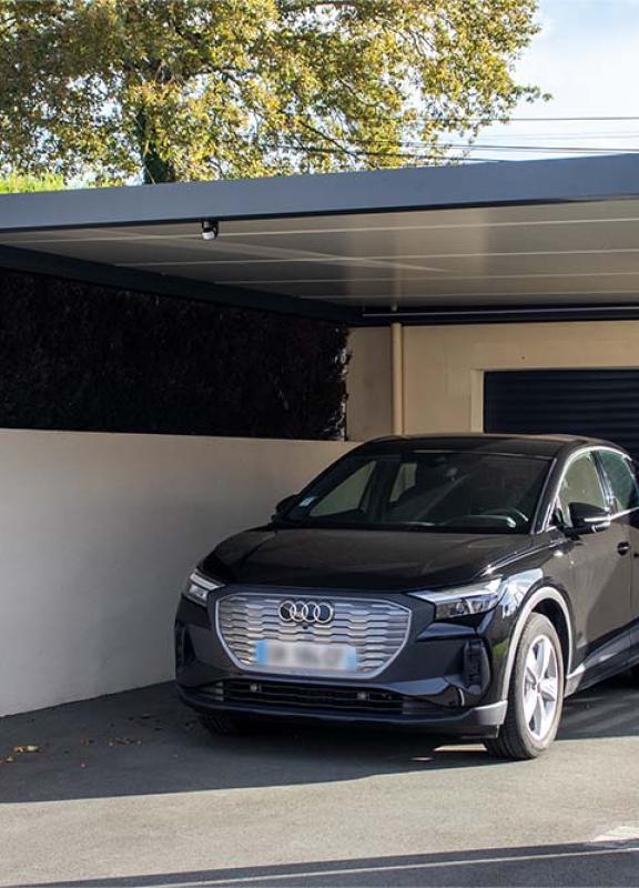 AKENA – Carport à toit plat pour une voiture