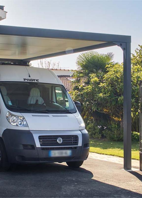 AKENA – Carport à toit plat pour camping-car