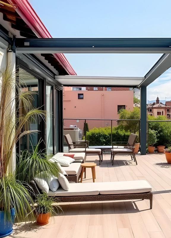 Pergola à toile retractable