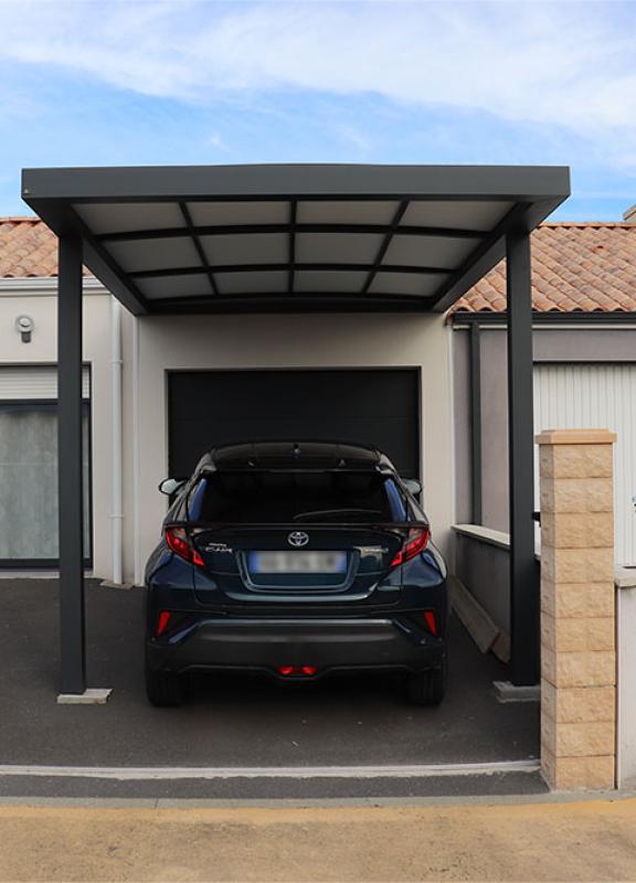Carport toit cintré