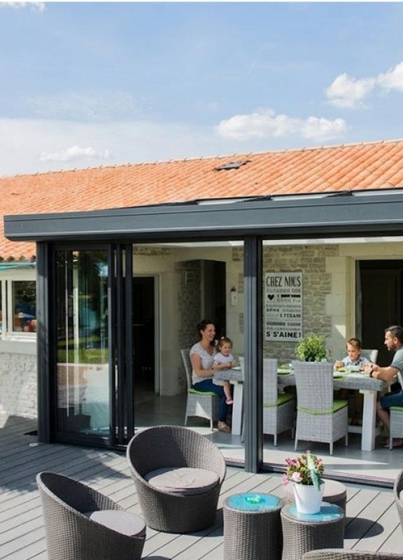 Akena Véranda - Extension de maison - Sur terrasse en bois
