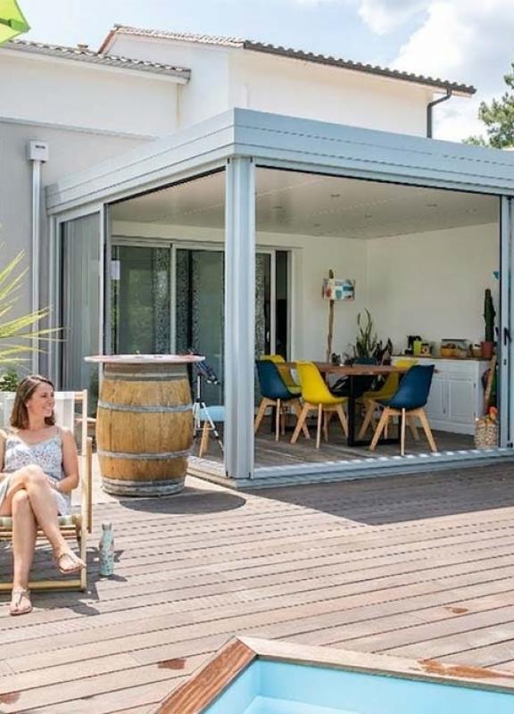 Akena Véranda - Salle à manger sur piscine