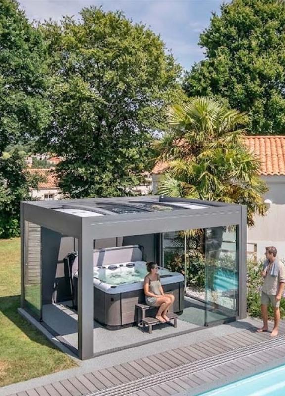 Akena Pergola - Coulissants de verre - Toit ouvrant