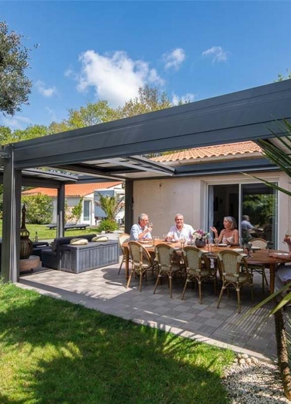 Akena - Pergola Air Bioclimatique - Salon de jardin