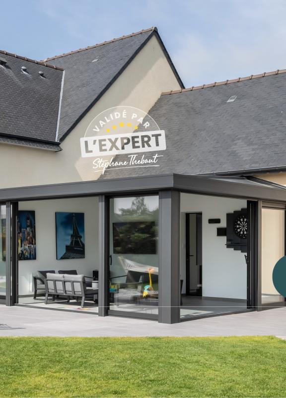 Véranda validée par l'expert de l'habitat Stéphane Thebaut