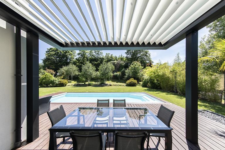 Akena Pergola - Sur mesure - Noir alu