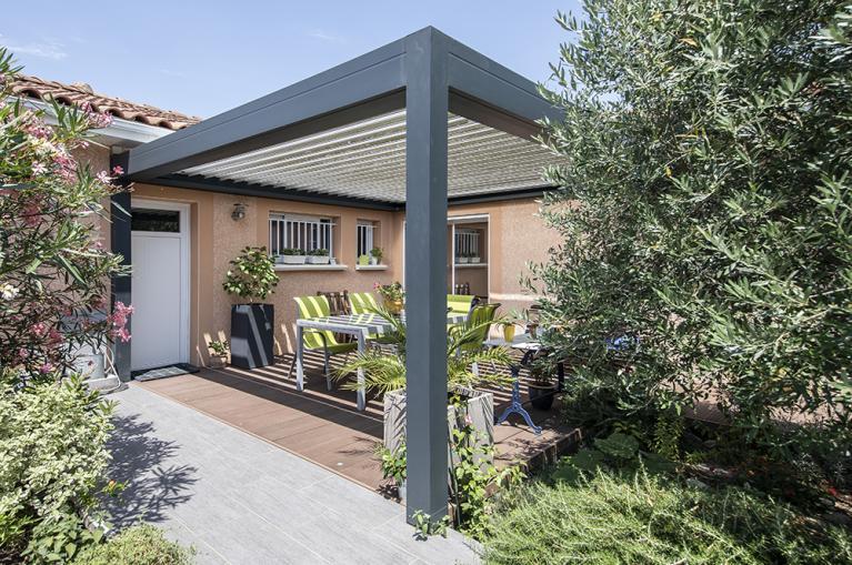 Akena Pergola - Bio plus - Alu gris