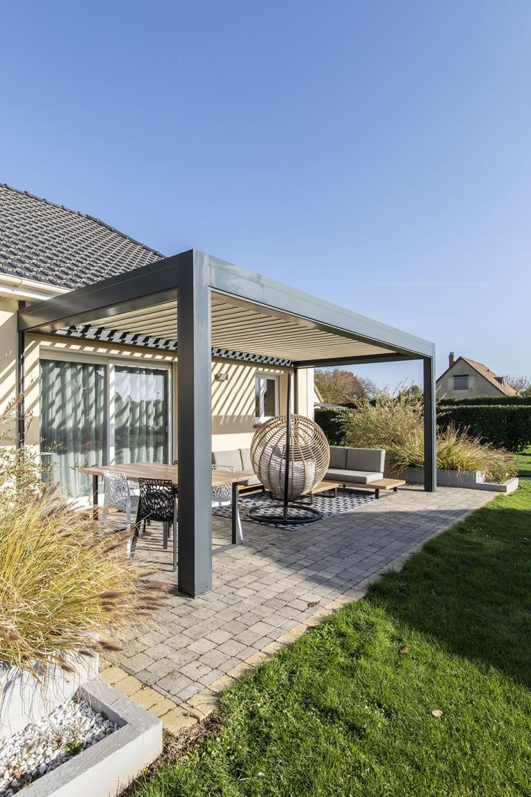 Akena Pergola Bioclimatique - Orientation des lames
