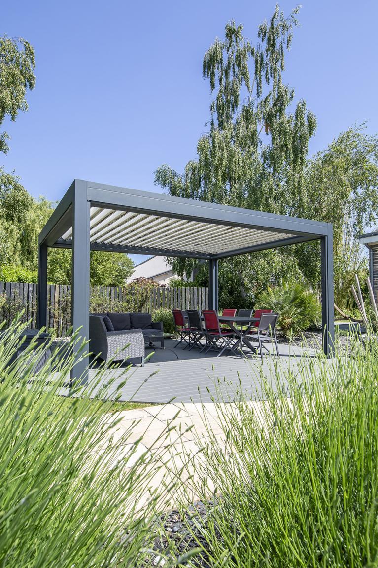 Pergolas jardin en aluminium et plusieurs coloris